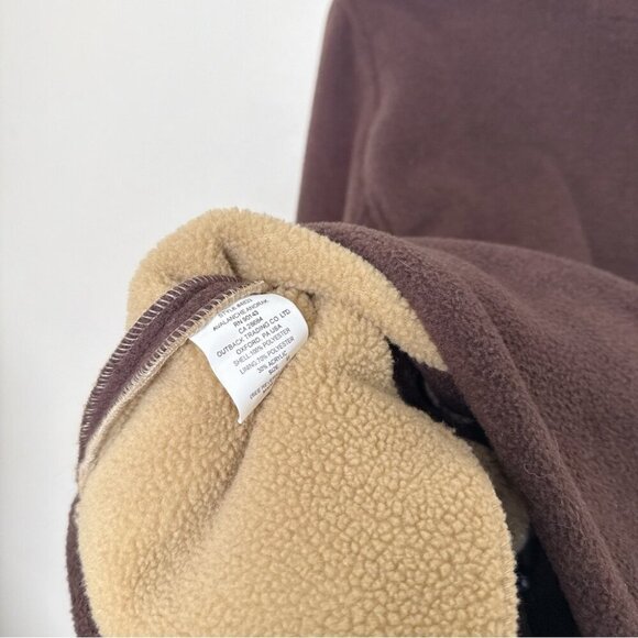 Outback Trading Medium Sherpa Brown Full Zip Womens Jacket - Picture 11 of 14
